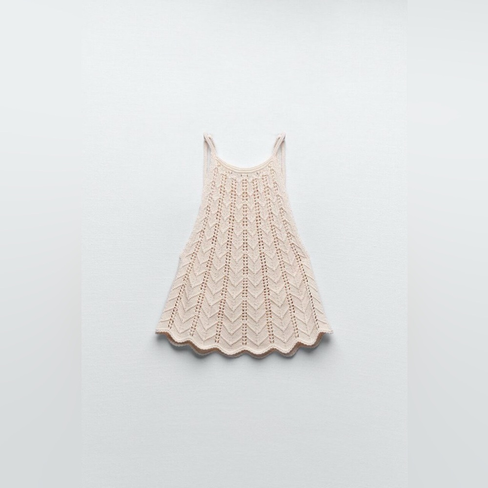 Zara Knitted Top with Halter Neckline